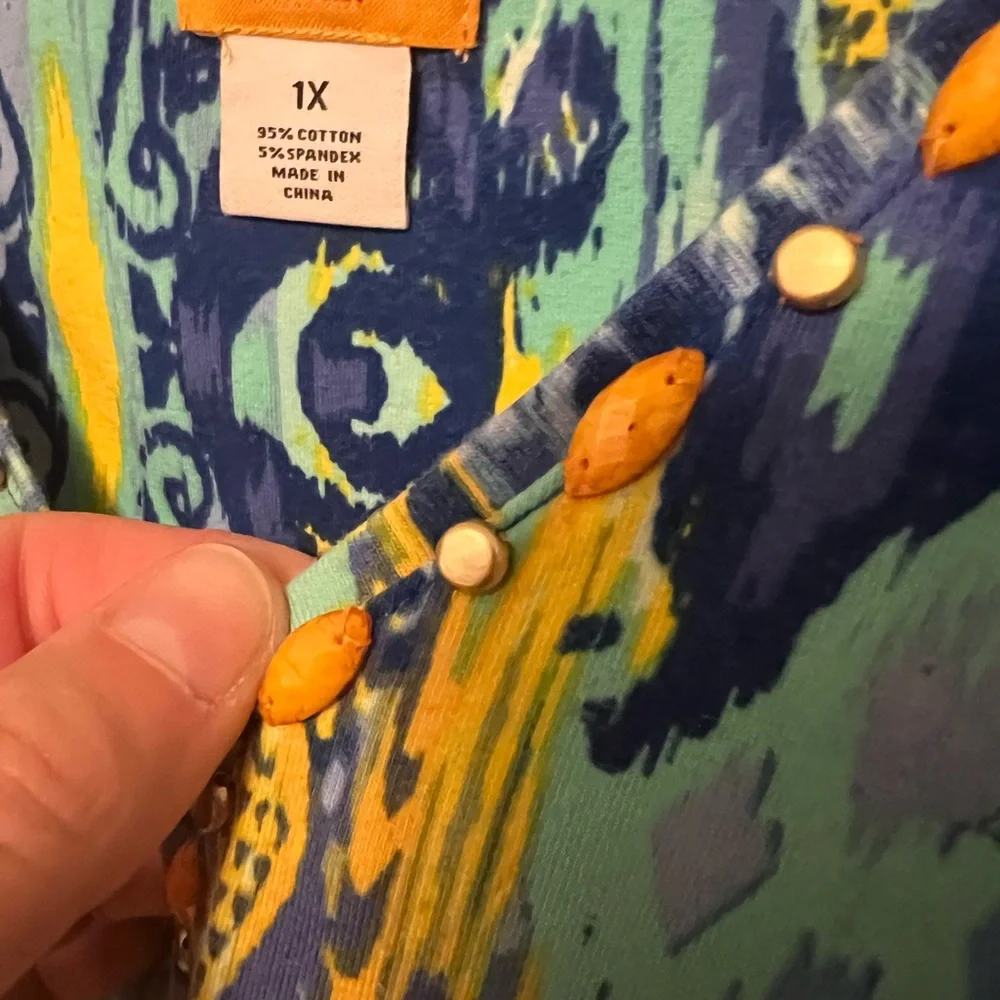 Ruby Rd. Printed top - Picture 3 of 4